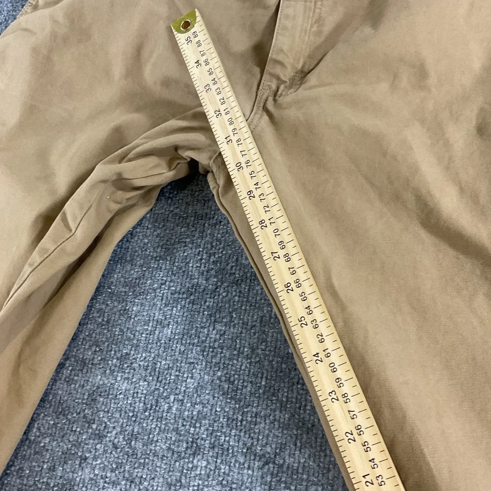 Wrangler Mens Carpenter Pants 40x30 Khaki Relaxed Fit Work Utility Cotton 94LSWA